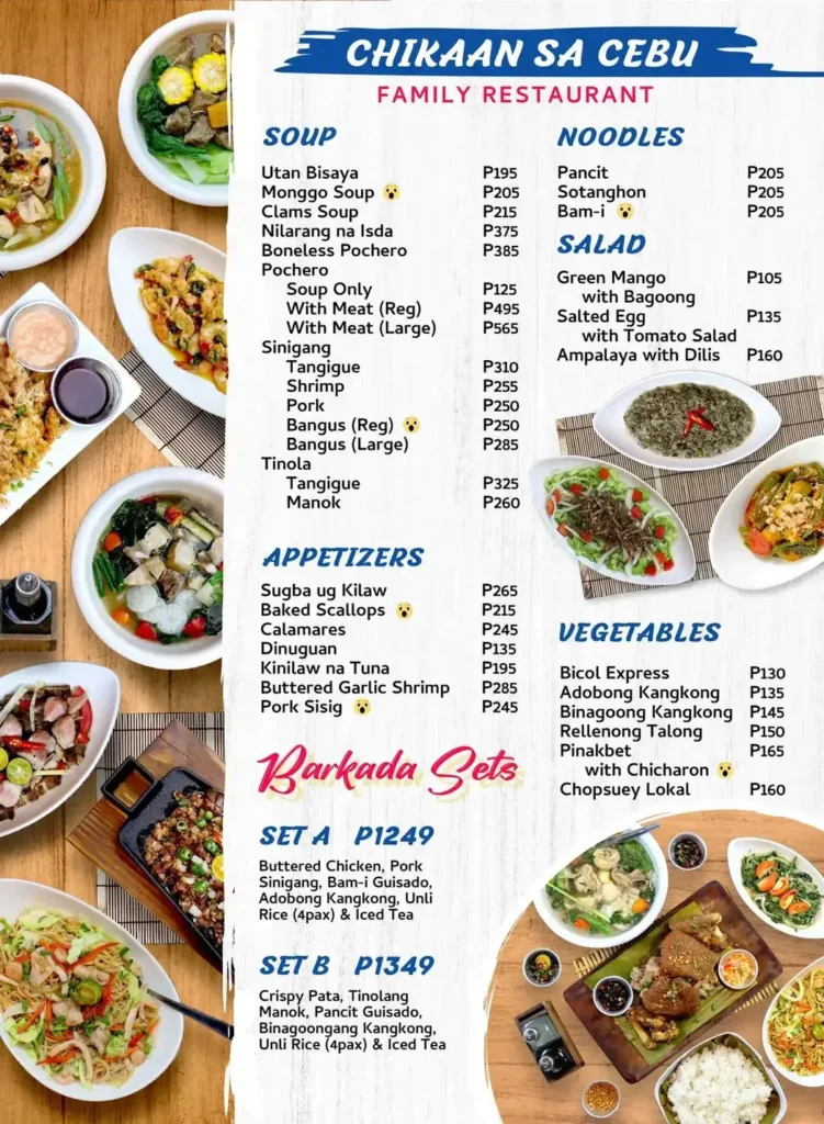 Chikaan Appetizers Menu Prices