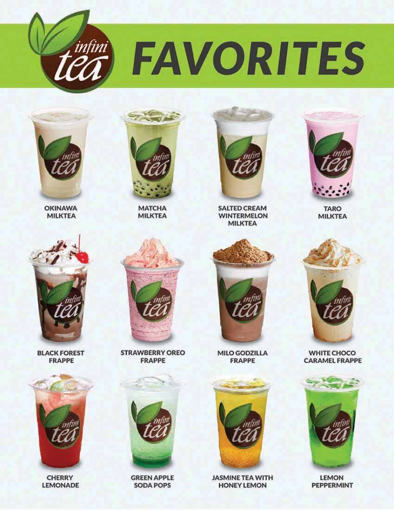 Infinitea Menu Philippines